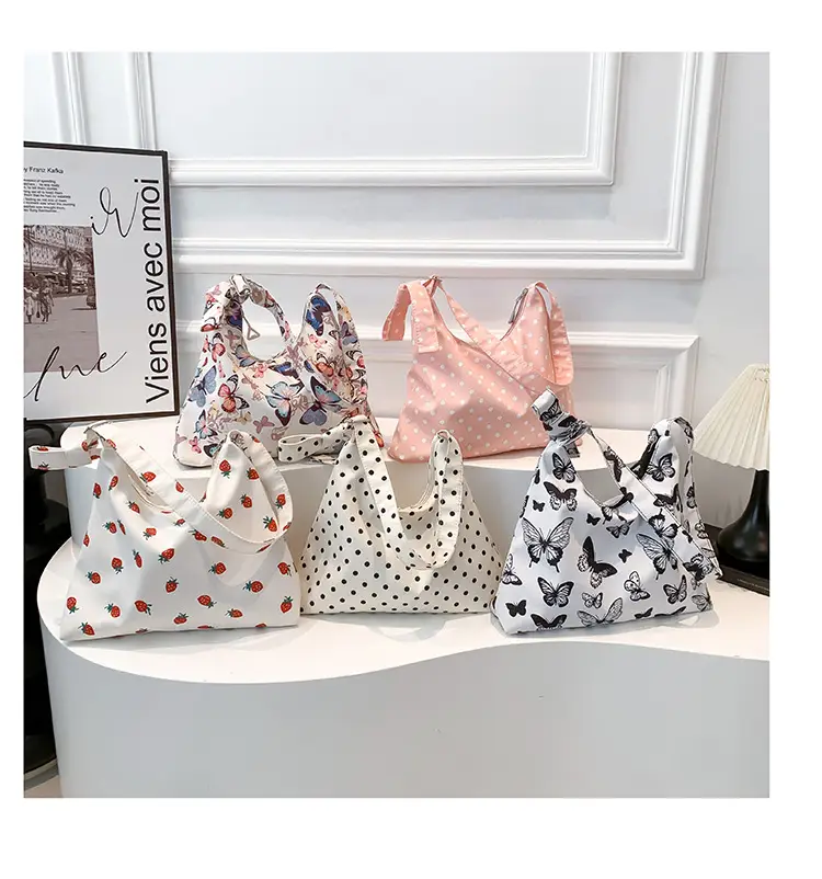 Women's Korean Fashion Fresh Hand Tote Bags 2025 Spring New Large Capacity — feature 30