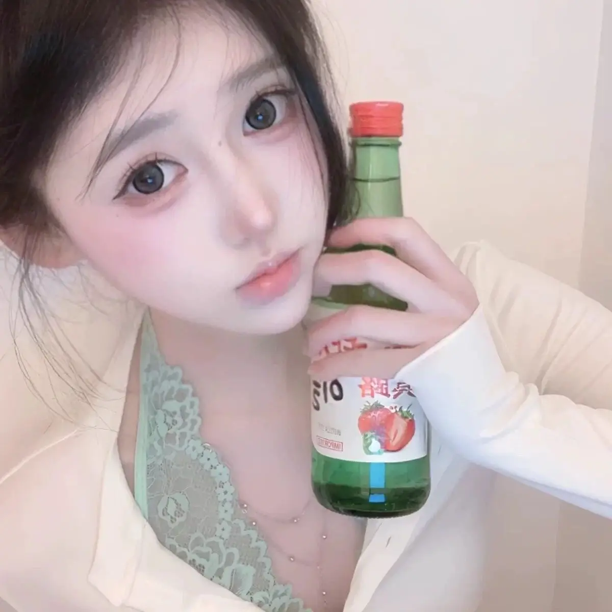 Mint Green Lace Halter Top with Built-In Bra Pads Wireless Bra Set for Women — feature 12