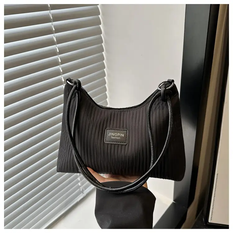 Light Blue Striped Shoulder Bag Women Large Capacity 2025 — feature 13