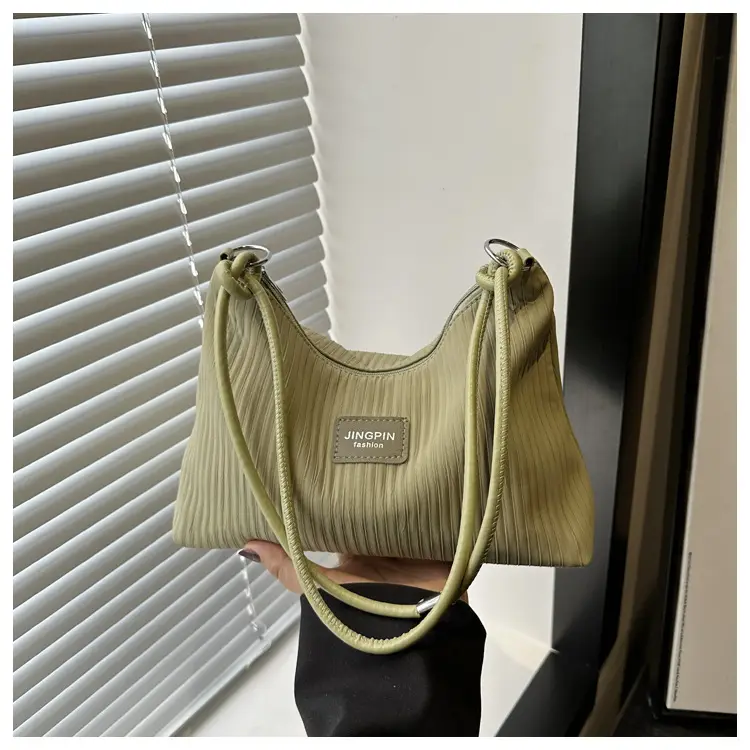 Light Blue Striped Shoulder Bag Women Large Capacity 2025 — feature 15