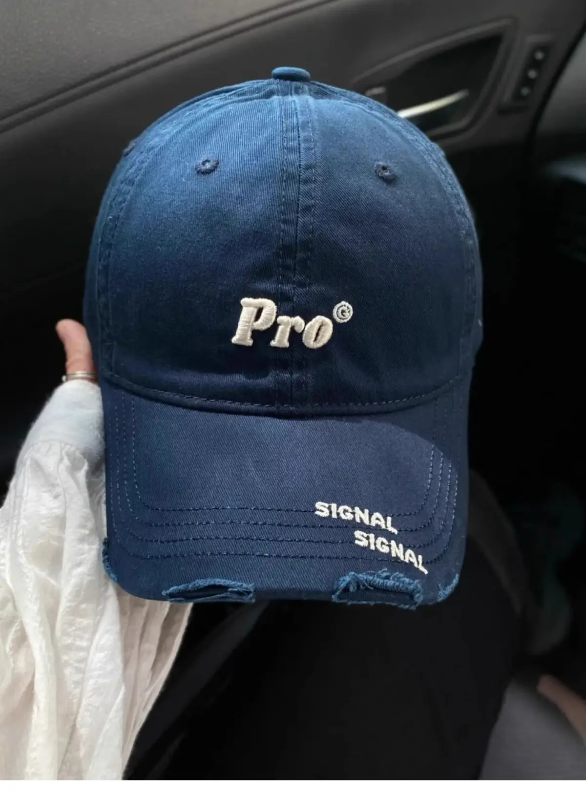 Navy Blue Pro Signal Baseball Cap for Girls Winter — feature 1