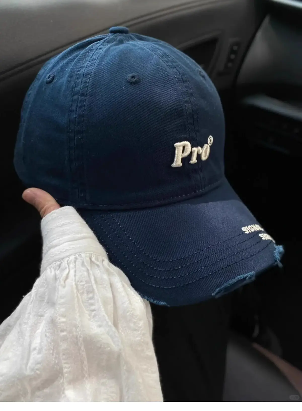 Navy Blue Pro Signal Baseball Cap for Girls Winter — feature 2