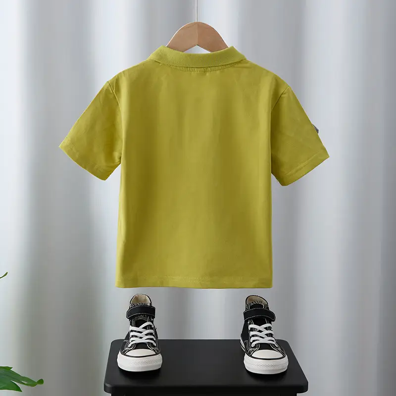 White Boys Polo T-Shirt Short Sleeve 2025 - Image 5