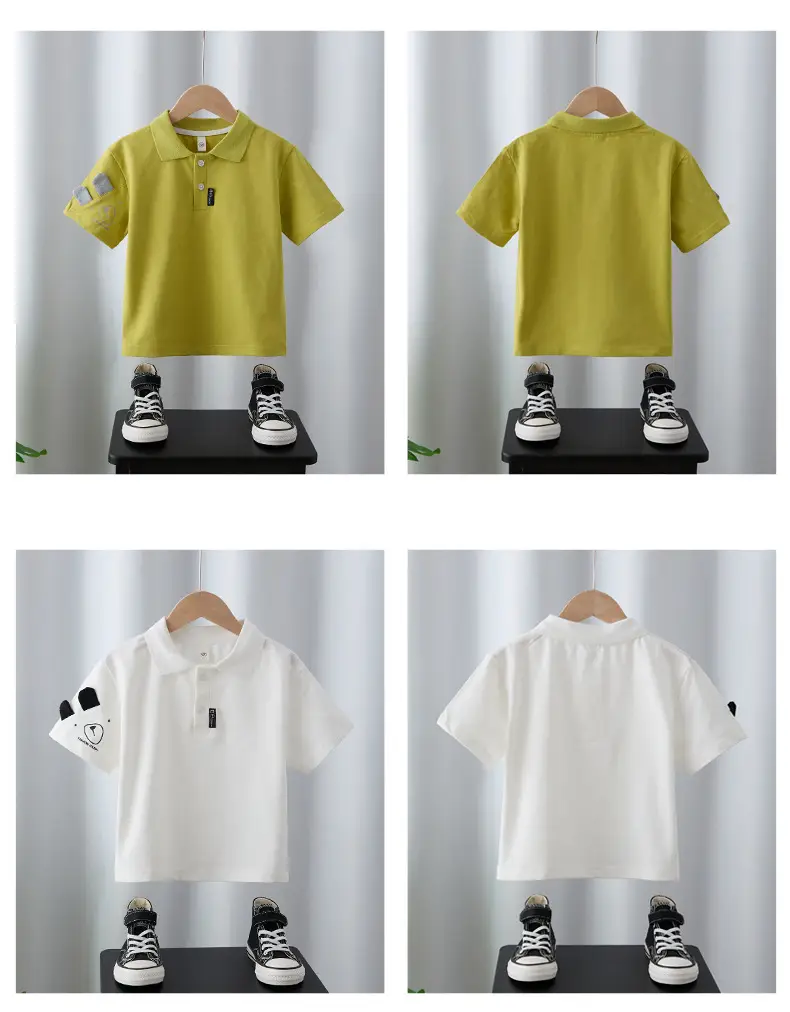 White Boys Polo T-Shirt Short Sleeve 2025 — feature 2