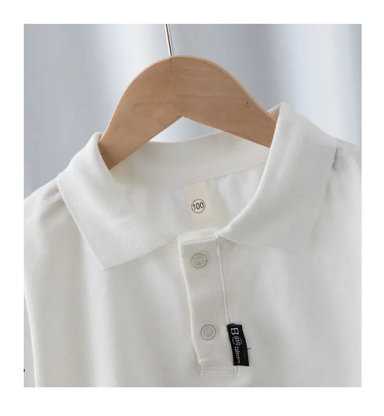 White Boys Polo T-Shirt Short Sleeve 2025 — feature 9