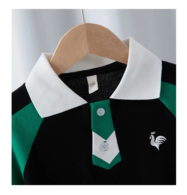 Boys Polo T-Shirt White Yellow Medium — feature 10