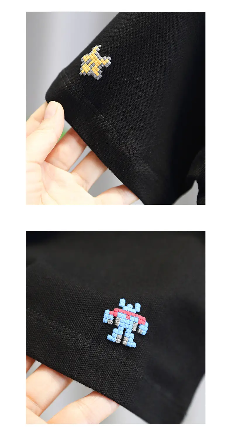 Boys Black Polo Shirt Short Sleeve Summer 2025 — feature 9