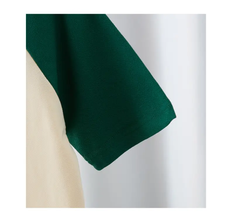 Kids Boys Polo Shirt Cream Green Yellow Short Sleeve 2025 — feature 7