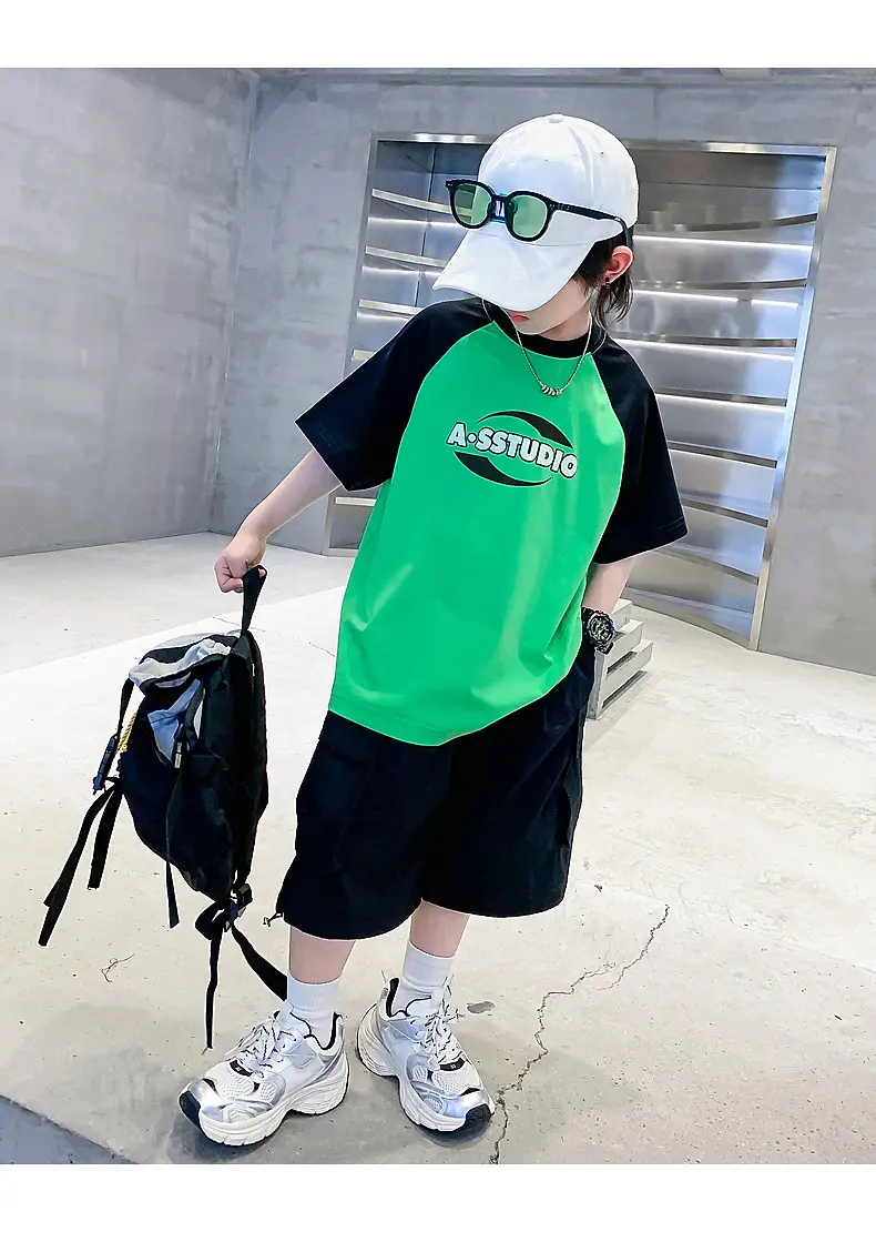Trendy Boys Green Black T-Shirt Summer 2025 — feature 16