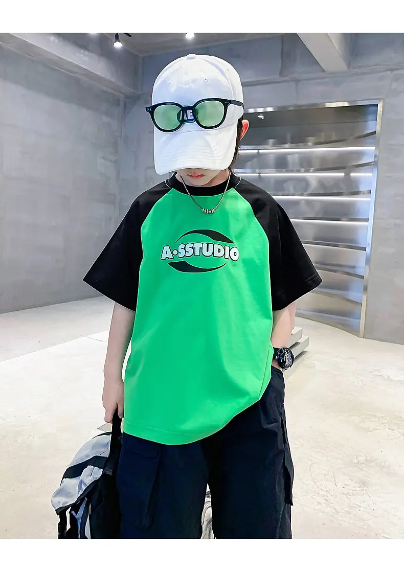 Trendy Boys Green Black T-Shirt Summer 2025 — feature 18