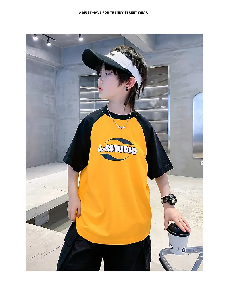 Trendy Boys Green Black T-Shirt Summer 2025 — feature 2