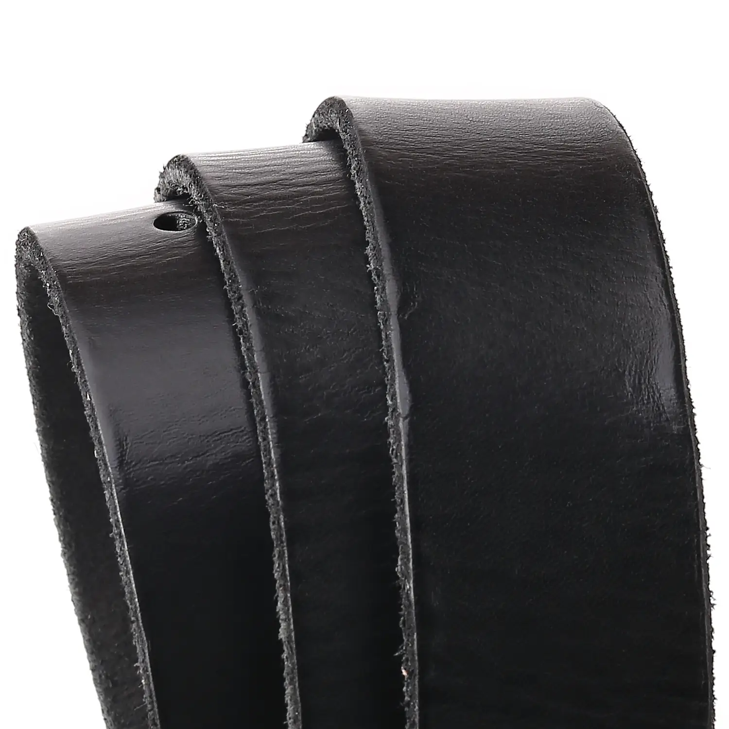 Men's Brown Leather Belt with Buckle — feature 8