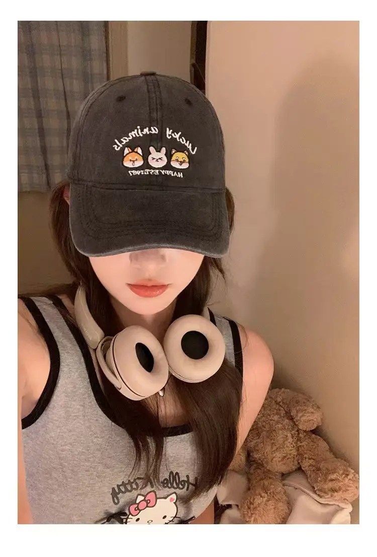 American Cartoon Girls Baseball Cap Sun Hat — feature 10