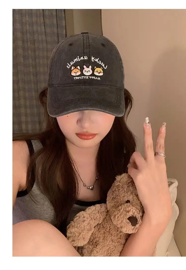 American Cartoon Girls Baseball Cap Sun Hat — feature 12