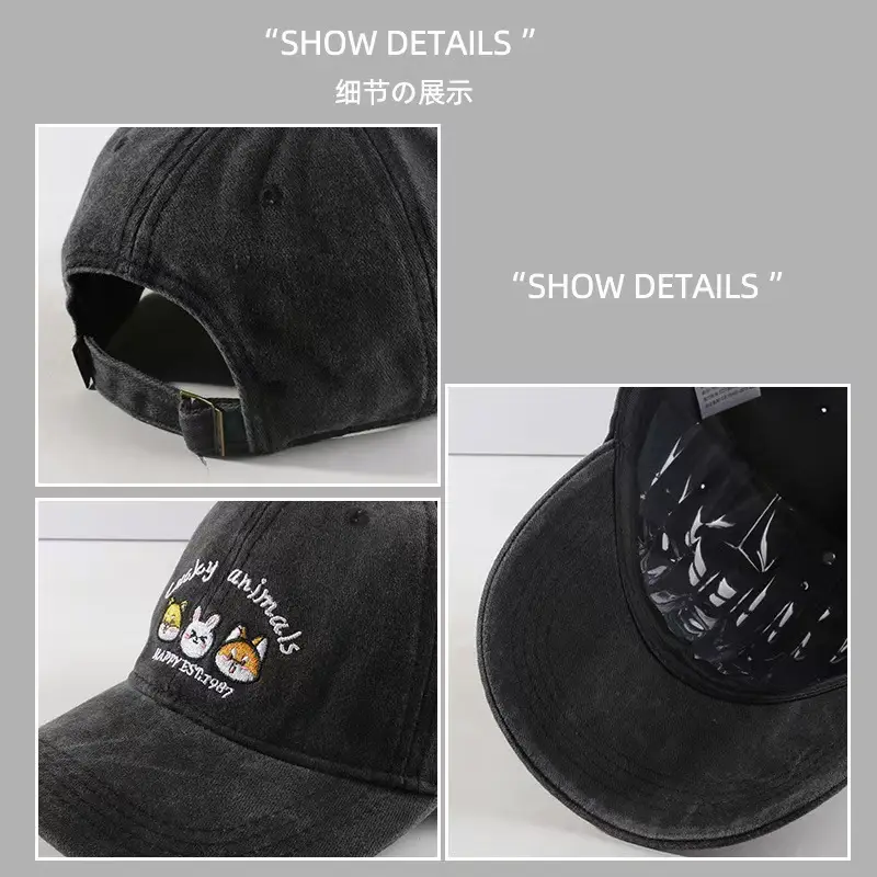 American Cartoon Girls Baseball Cap Sun Hat — feature 13