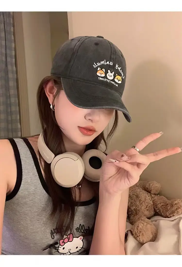 American Cartoon Girls Baseball Cap Sun Hat — feature 8