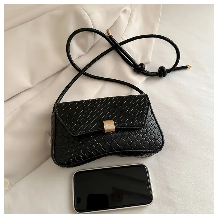 White Stone Pattern Shoulder Bag for Women — feature 11