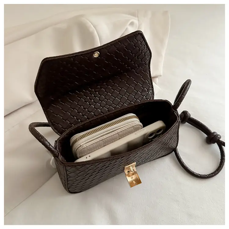 White Stone Pattern Shoulder Bag for Women — feature 14