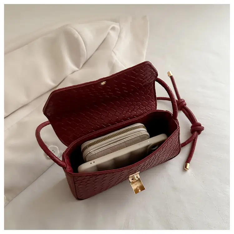 White Stone Pattern Shoulder Bag for Women — feature 16