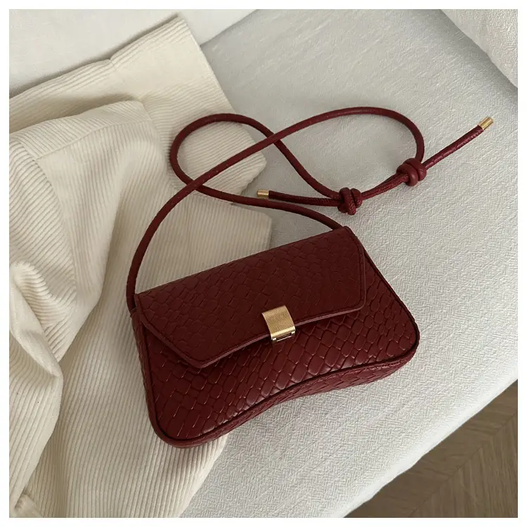 White Stone Pattern Shoulder Bag for Women — feature 21