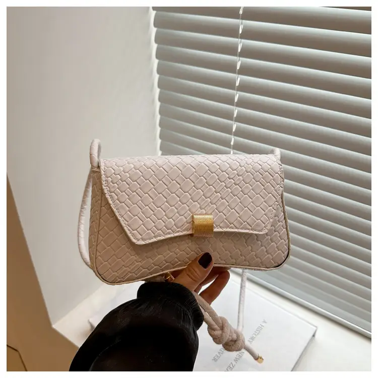 White Stone Pattern Shoulder Bag for Women — feature 24