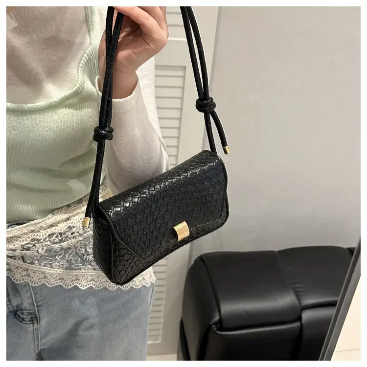 White Stone Pattern Shoulder Bag for Women — feature 33