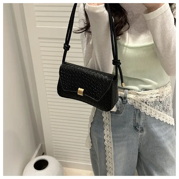 White Stone Pattern Shoulder Bag for Women — feature 42