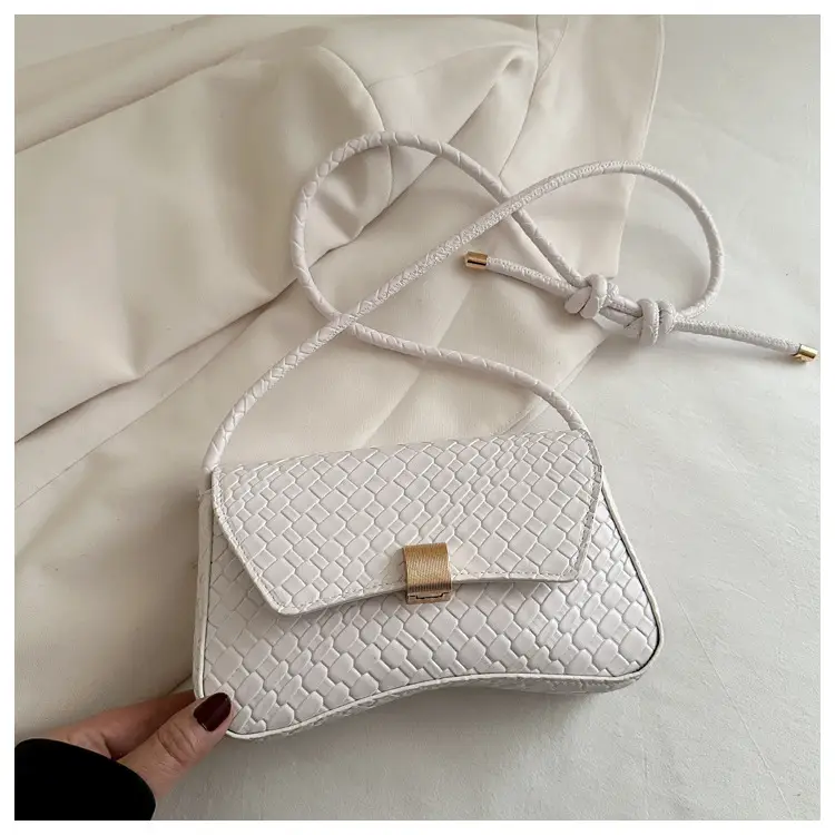 White Stone Pattern Shoulder Bag for Women — feature 7