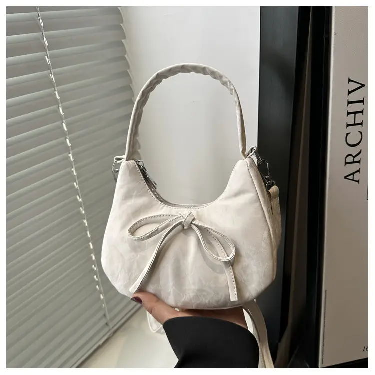 Silver Bow Crossbody Bag for Women 2025 - Image 2