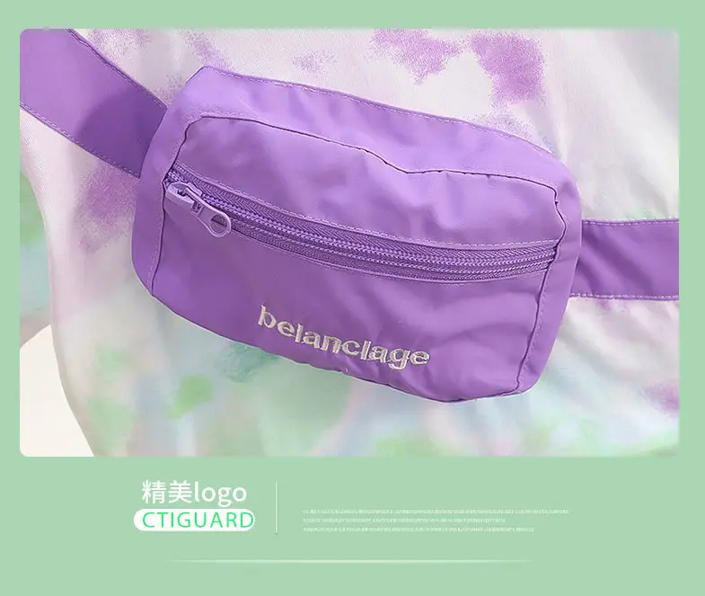 Baby T-shirt New Style Satchel Tie Dye Purple Green — feature 10
