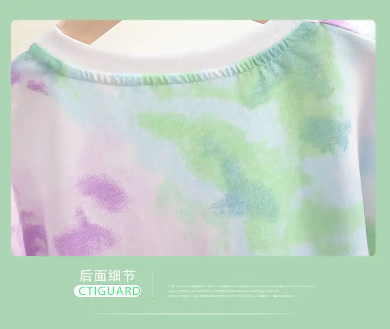 Baby T-shirt New Style Satchel Tie Dye Purple Green — feature 9