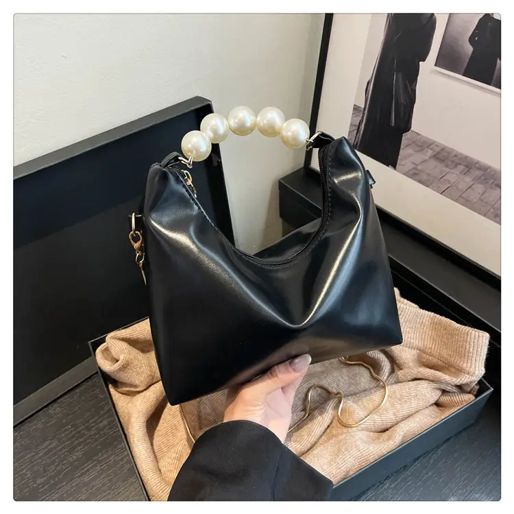 White Pearl Handle Shoulder Bag for Women — feature 33