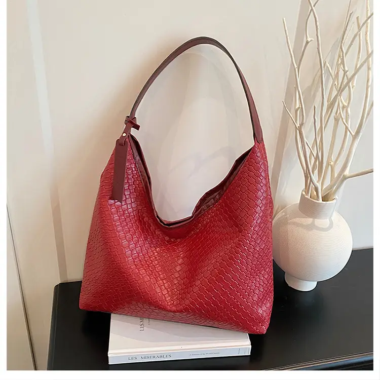 Women's Beige Leather Bucket Bag with Gold Strap — feature 24