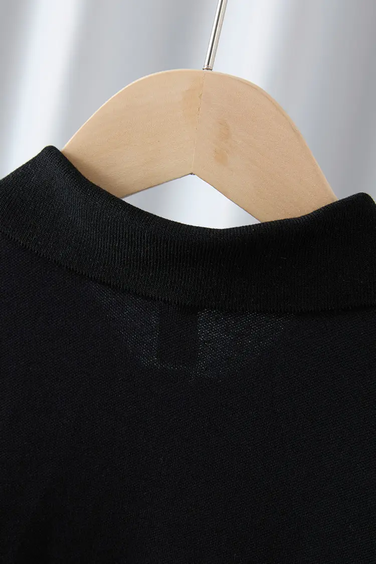 Boys Black Short Sleeve T-Shirt Medium Large Korean Style — feature 14