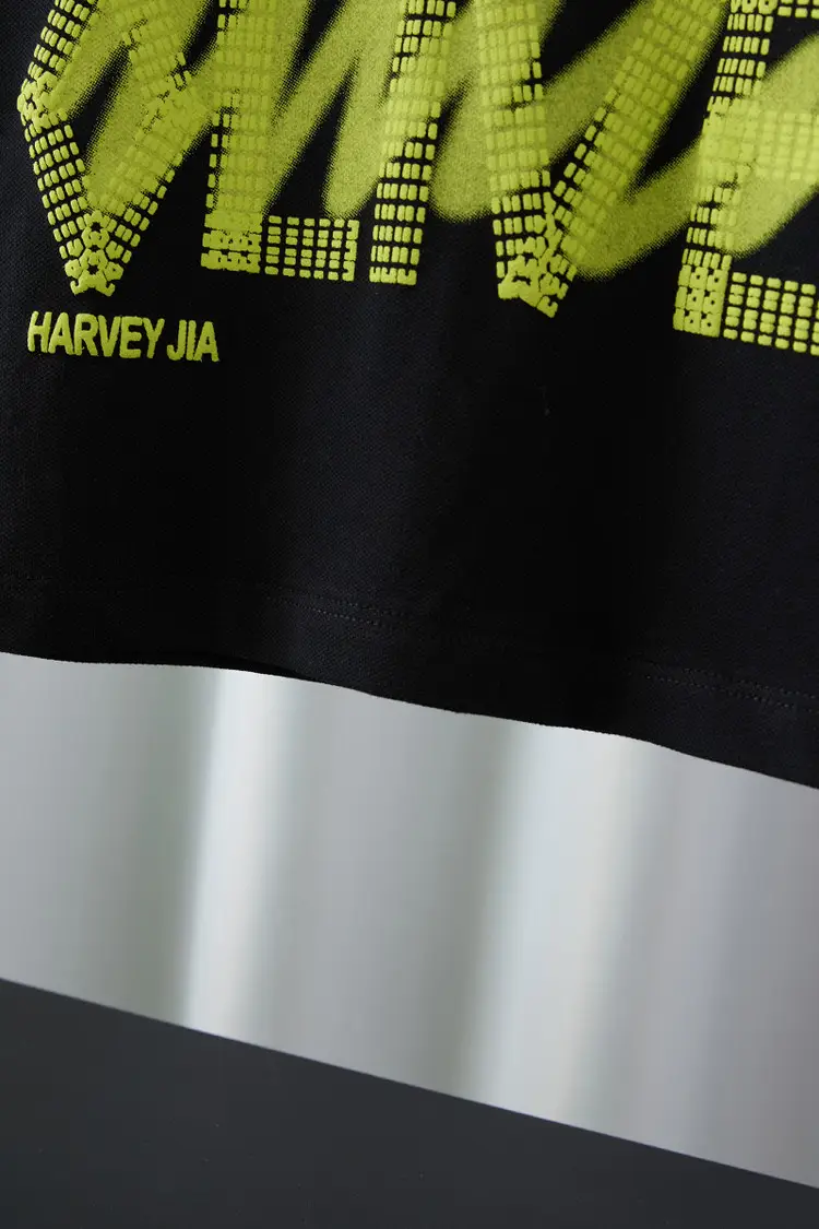 Boys Black Short Sleeve T-Shirt Medium Large Korean Style — feature 17