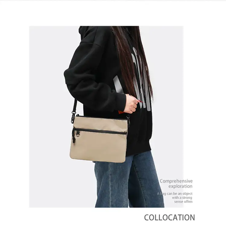 Black Crossbody Shoulder Bag for Men — feature 2