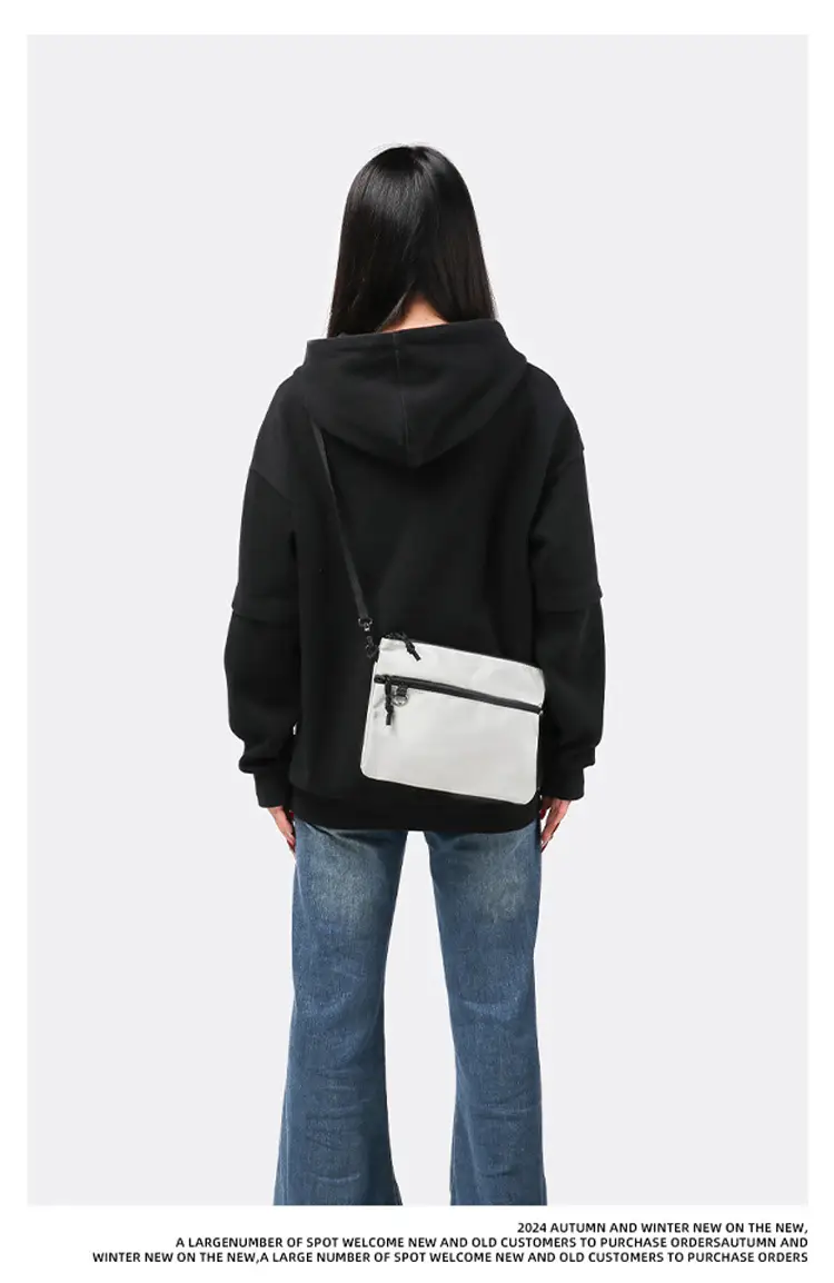 Black Crossbody Shoulder Bag for Men — feature 6