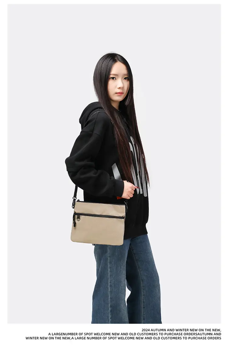 Black Crossbody Shoulder Bag for Men — feature 9
