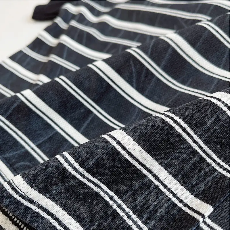 Boys 2Pc Short Sleeve Cartoon Suit Black Striped 1-5Y — feature 40
