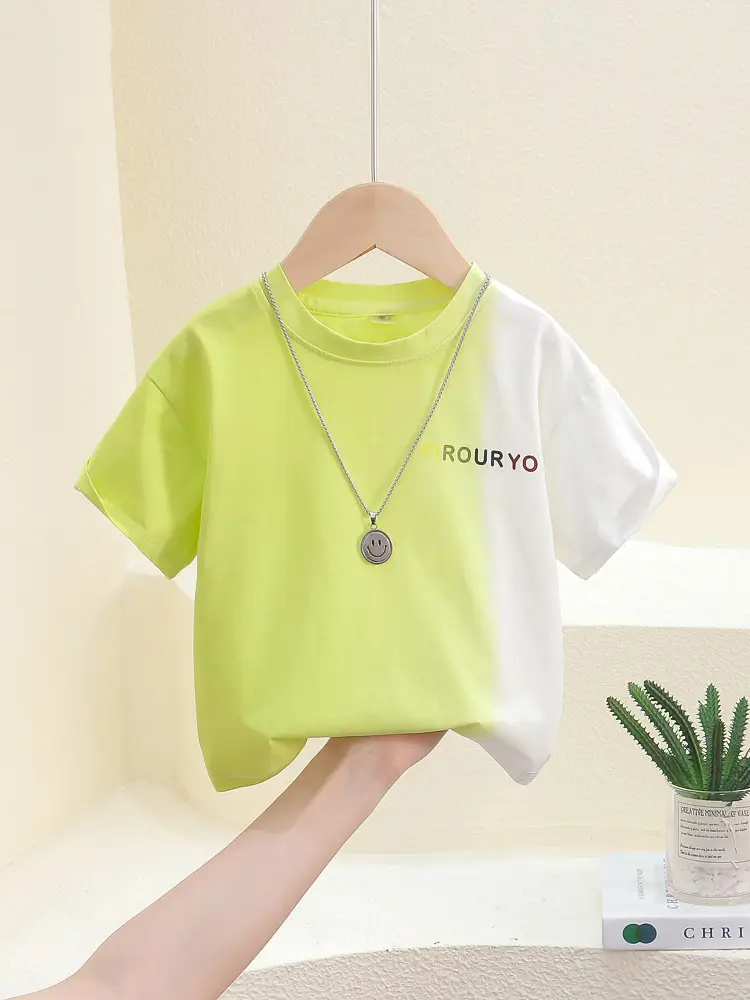 7813 Boys T-Shirt Gradient Tie-Dye Summer Kids - Image 3