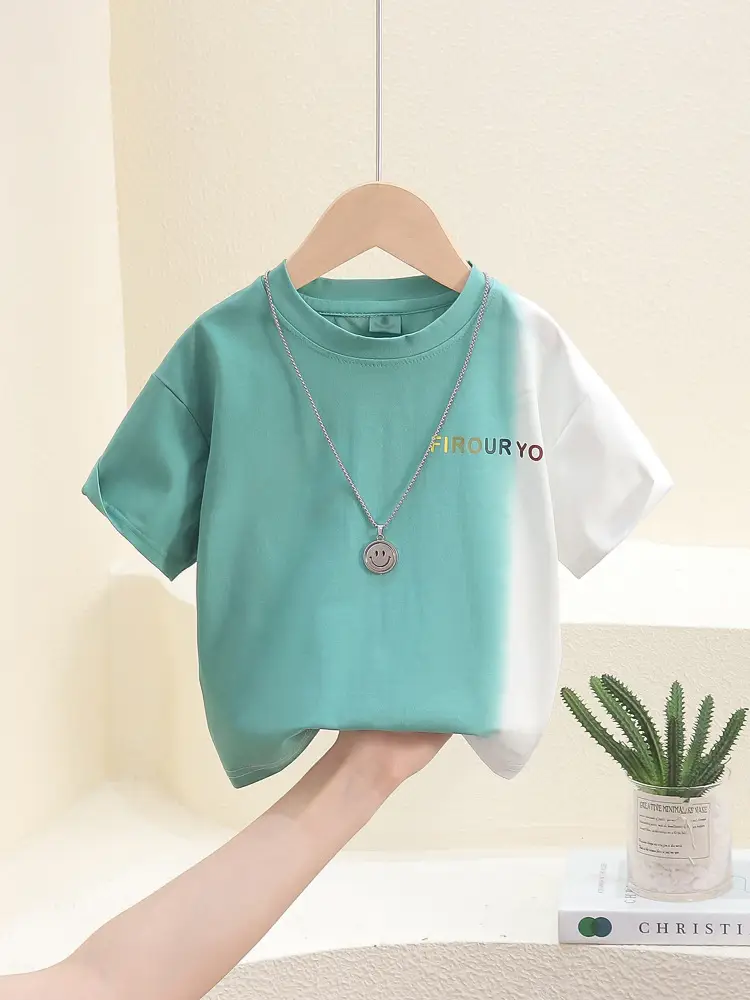 7813 Boys T-Shirt Gradient Tie-Dye Summer Kids - Image 4
