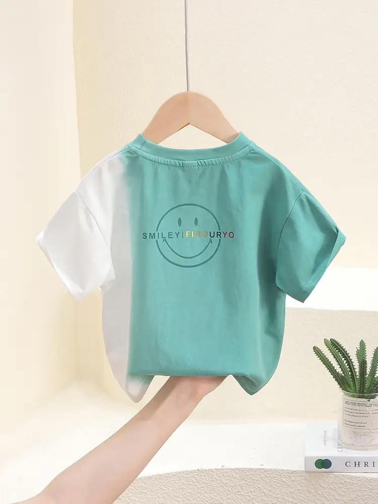 7813 Boys T-Shirt Gradient Tie-Dye Summer Kids - Image 5