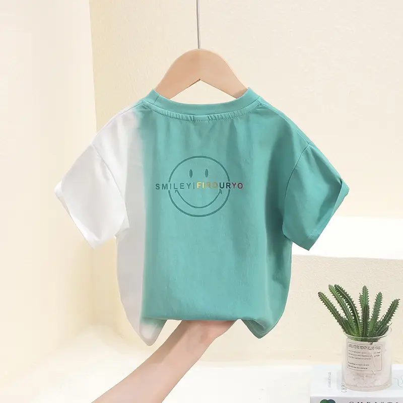 7813 Boys T-Shirt Gradient Tie-Dye Summer Kids - Image 2