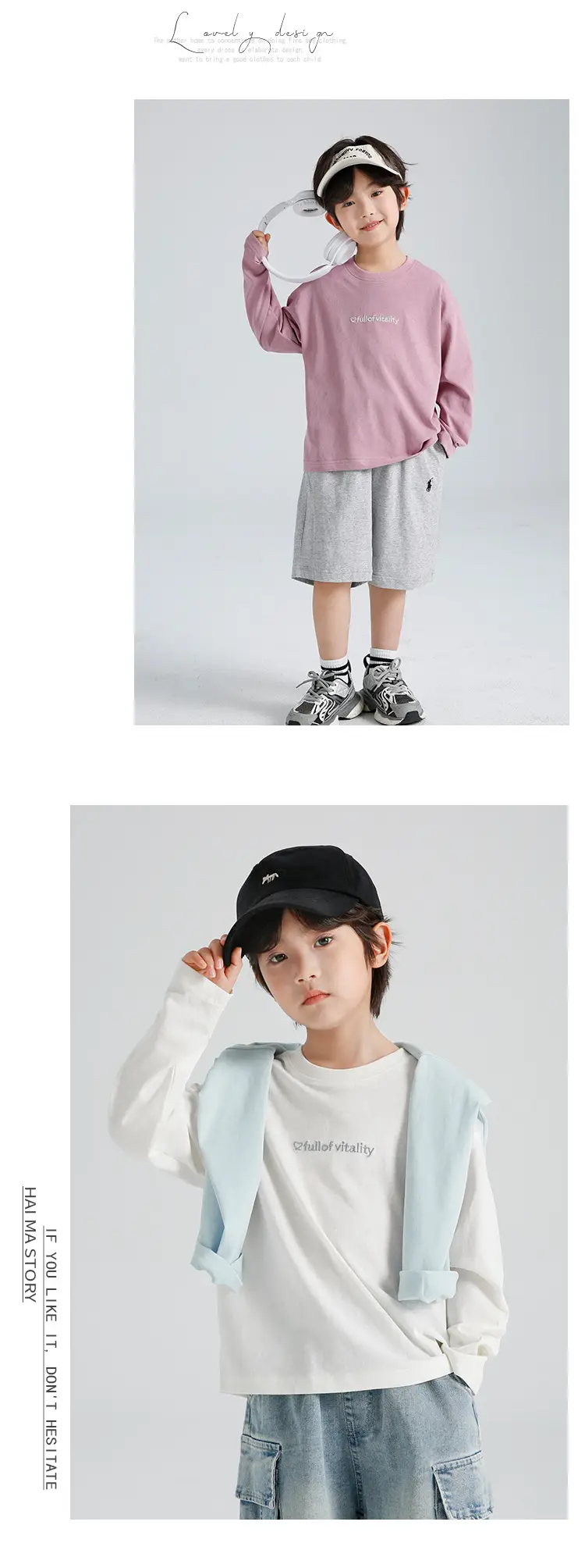 Boys Snowflake Cotton Sun Tee Long Sleeve Light Blue — feature 12