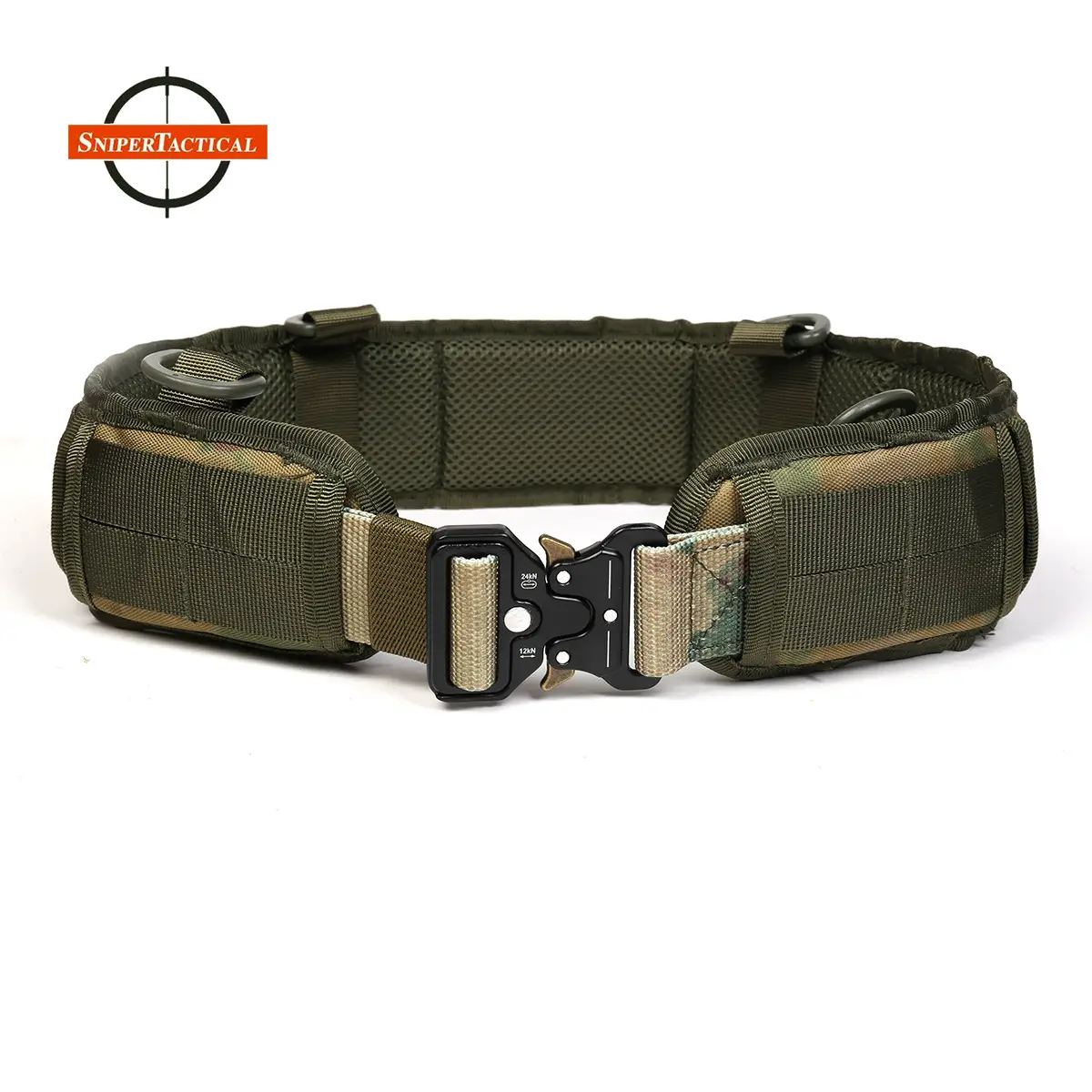 Military Tactical Girdle Belt with Quick-Release Snake Buckle - Image 7