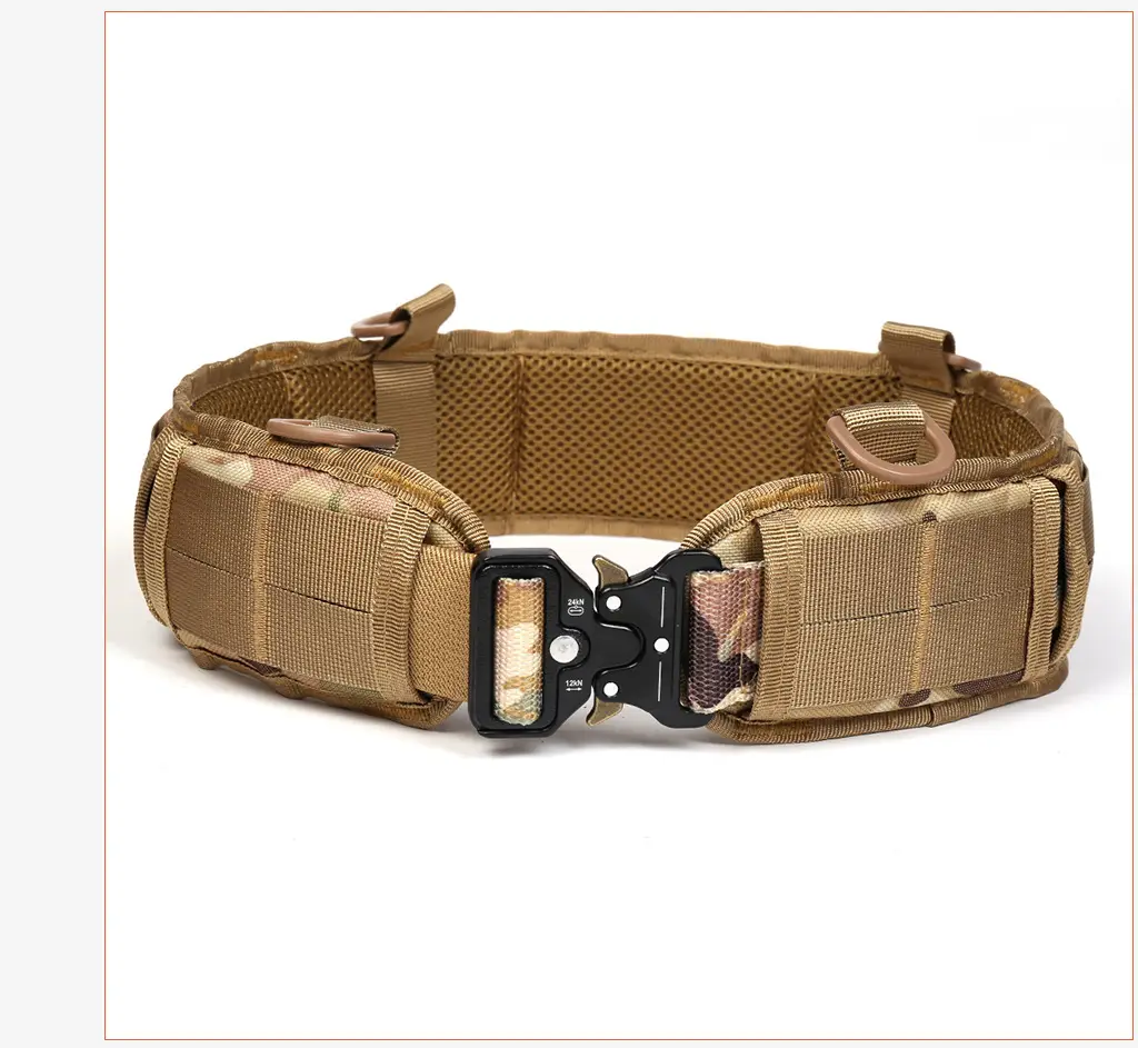 Military Tactical Girdle Belt with Quick-Release Snake Buckle — feature 17