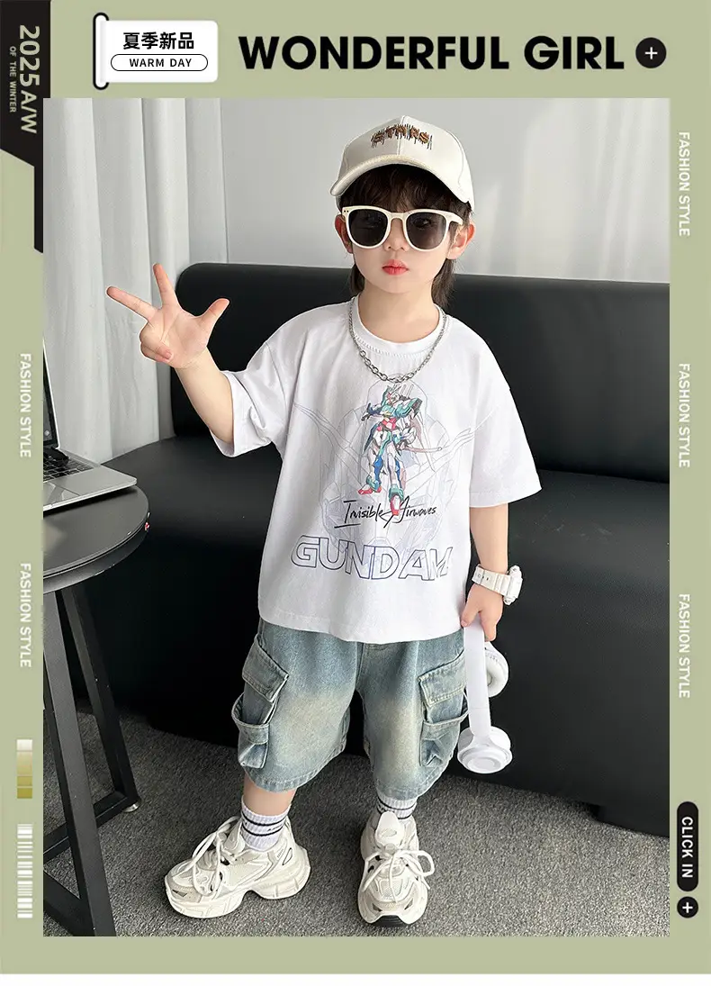 Boys Cotton T-Shirt Shorts Set Summer 2025 — feature 1