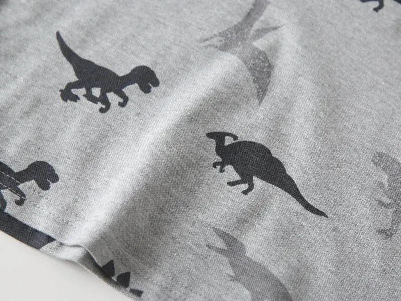 Kids Dinosaur Print Polo Shirt White 2026 Summer — feature 8