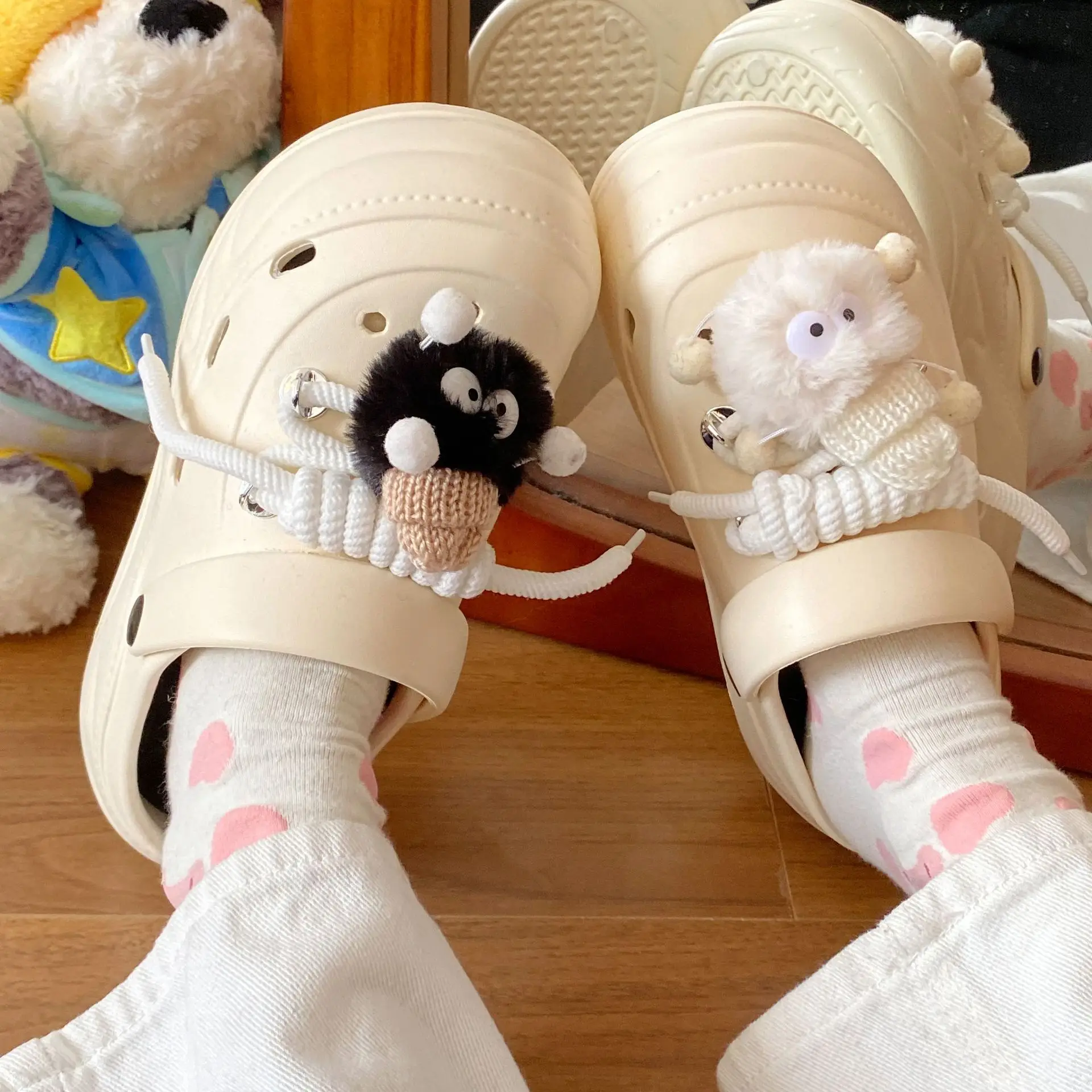 Women's Cartoon Toe-Toe Sandals White EVA - Image 17
