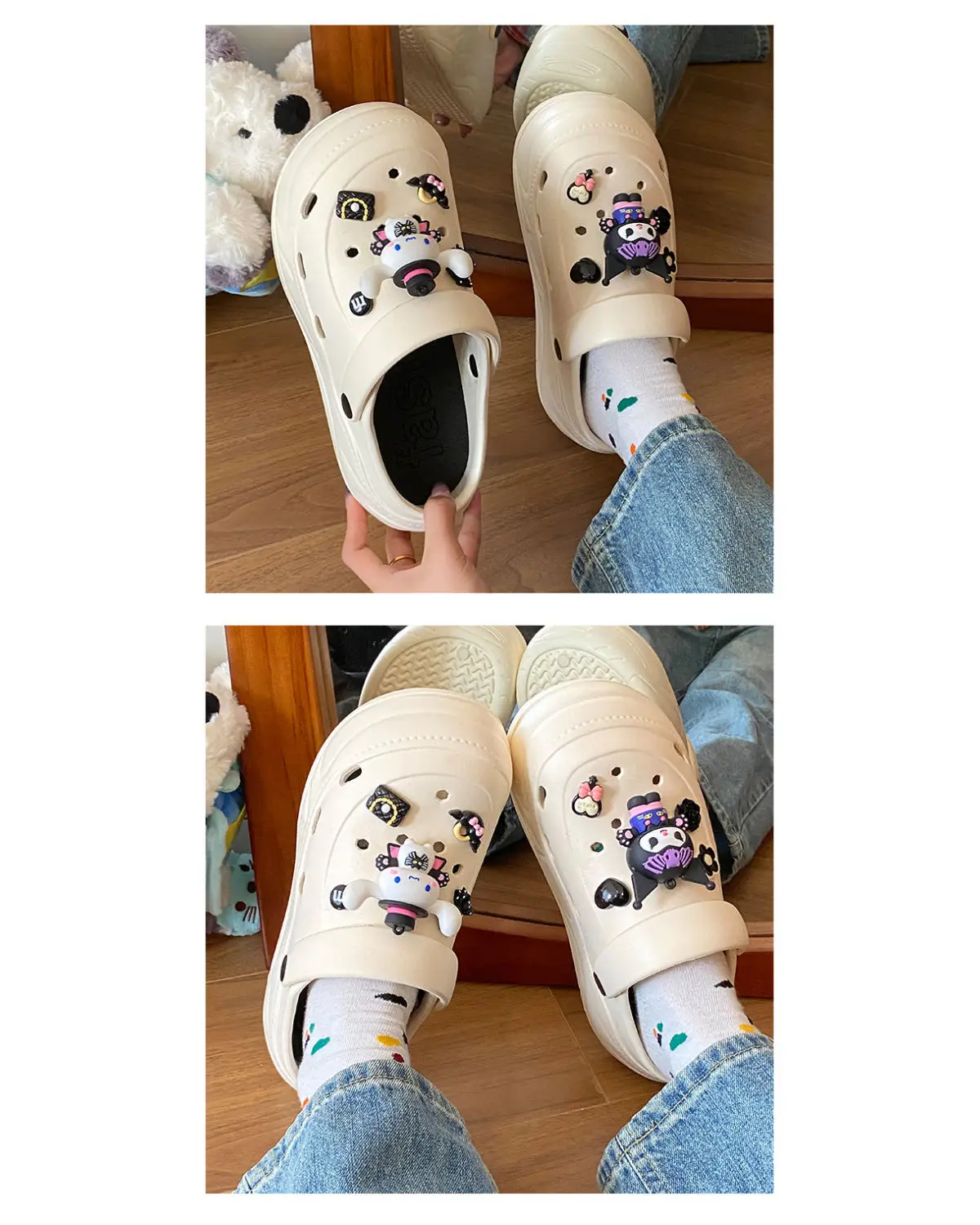Women's Cartoon Toe-Toe Sandals White EVA — feature 14